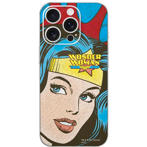 DC Comics Wonder Woman Vintage Profile iPhone 16 Pro Skin